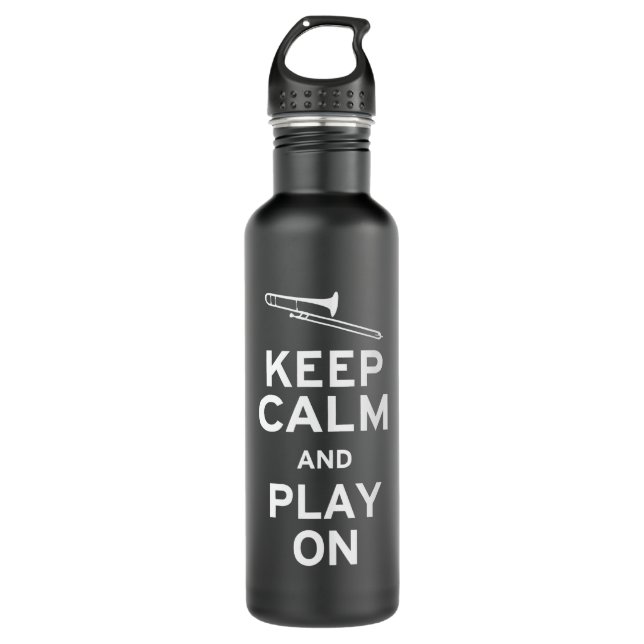 Keep Calm Trombone 710 Ml Water Bottle (Front)