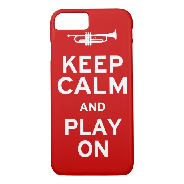 Keep Calm Trumpet Case-Mate iPhone Case (Back)