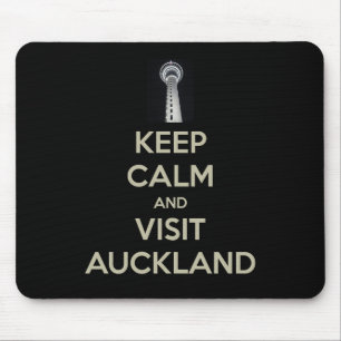 keep calm visit auckland mouse mat