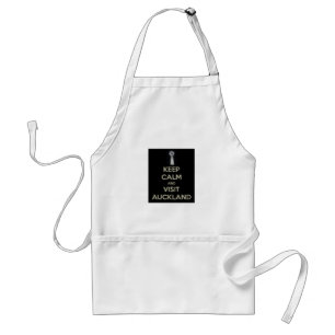 keep calm visit auckland standard apron
