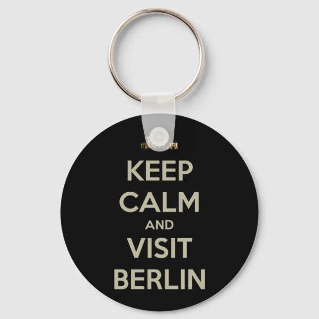 keep calm visit berlin key ring (Front)