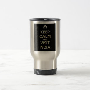keep calm visit india travel mug