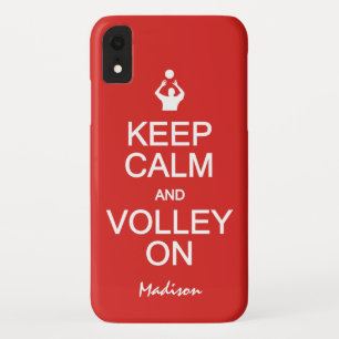 Keep Calm & Volley On custom colour cases