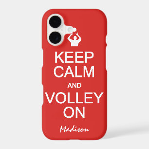 Keep Calm & Volley On custom colour cases