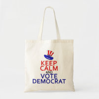 Keep Calm Vote Democrat Funny Political Election