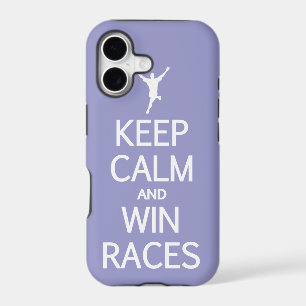 Keep Calm & Win Races custom color iPhone case