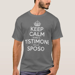 Keep Calm Witness of the GroomStag Party Gift  T-Shirt