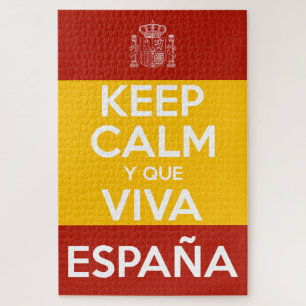 Keep Calm y que viva España Jigsaw Puzzle