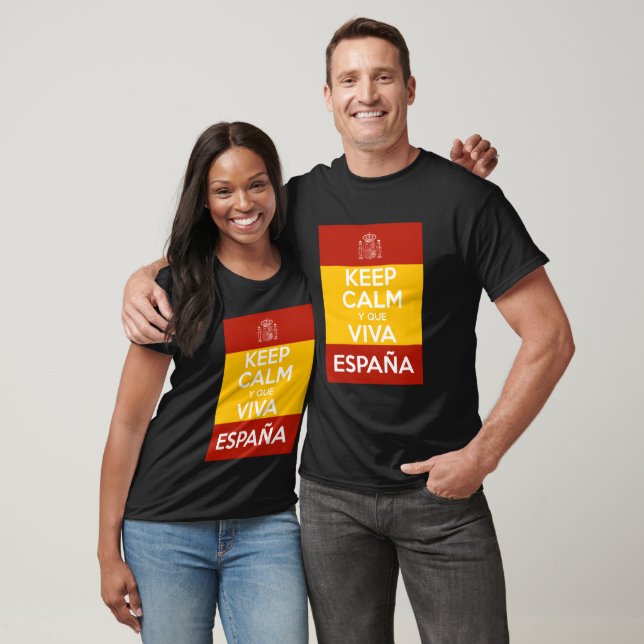 Keep Calm y que viva España T-Shirt (Unisex)