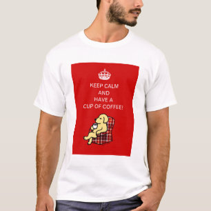 Keep Calm Yellow Labrador Tshirt