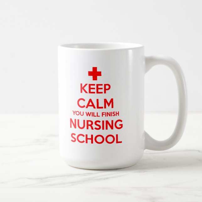 Keep Calm You Will Finish Nursing School Mug (Right)