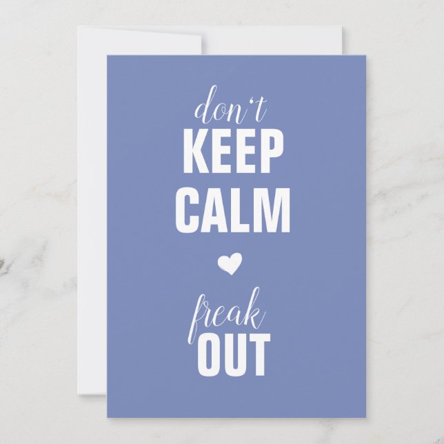 Keep Calm You're An Auntie Pregnancy Announcement (Front)