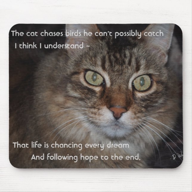Keep Chasing Your Dreams - Cat Mouse Mat (Front)