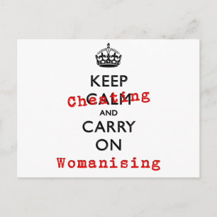 KEEP CHEATING POSTCARD