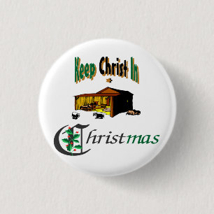 Keep Christ In Christmas 3 Cm Round Badge