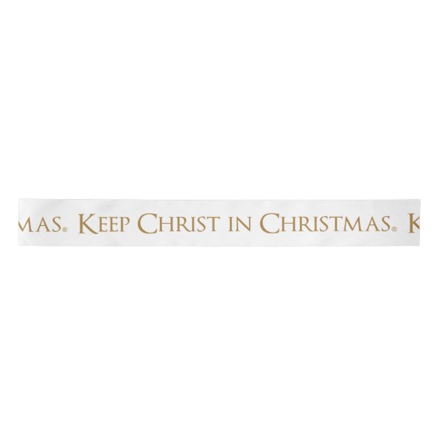 Keep Christ In Christmas® 3" Wide Ribbon Satin Ribbon (Front)