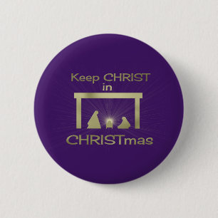 Keep Christ In Christmas Buttons Badges Pins
