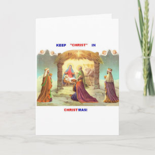 KEEP CHRIST IN CHRISTMAS CHRISTMAS CARD