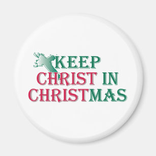 Keep Christ in Christmas - cross Magnet