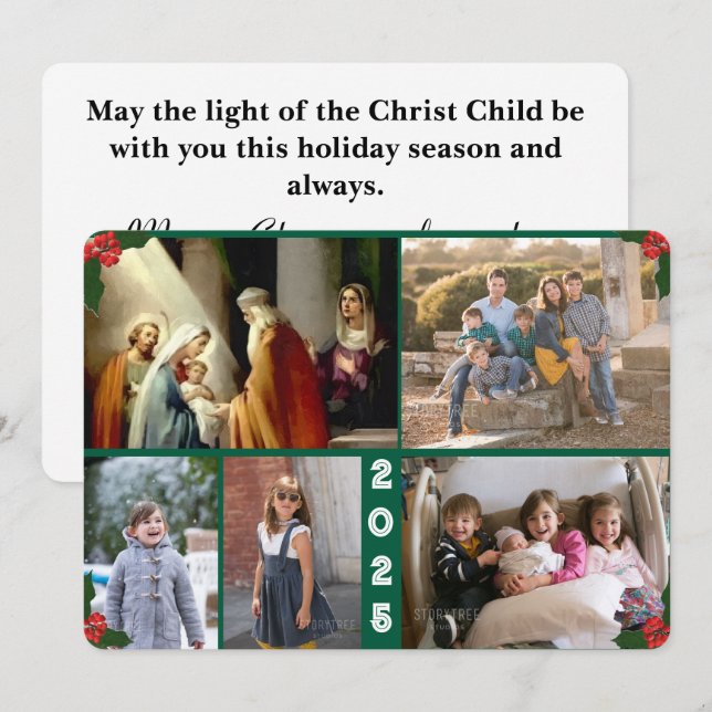 Keep Christ in Christmas Family Christmas Card (Front/Back)