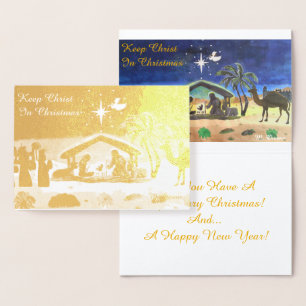 Keep Christ In Christmas Foil Card