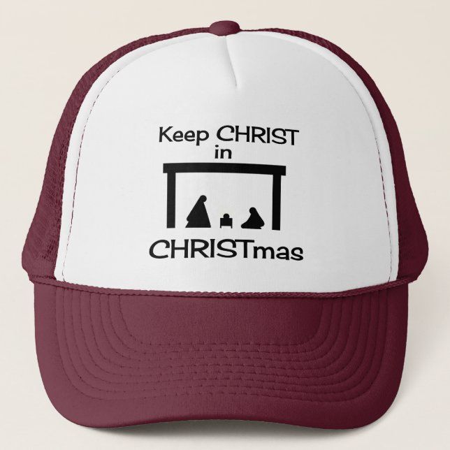 Keep CHRIST In CHRISTmas Hat / Cap (Front)