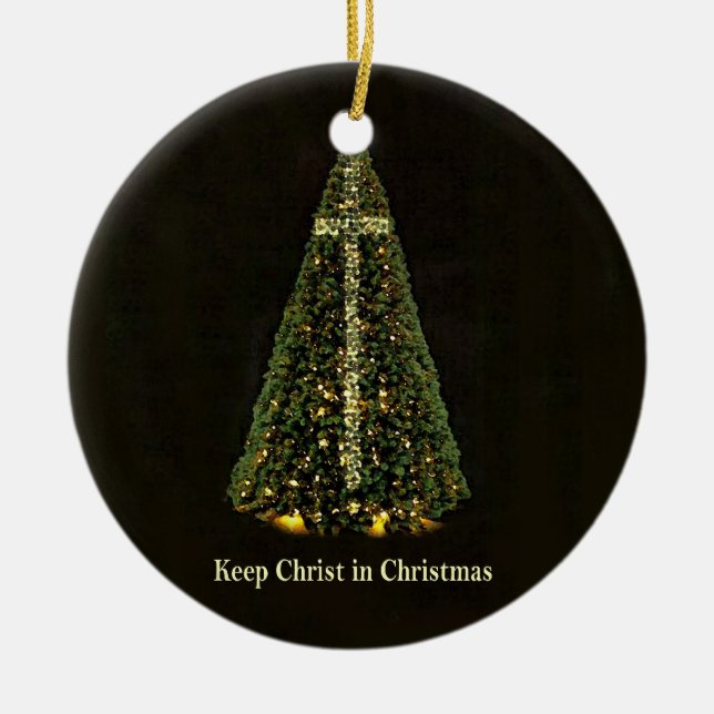 KEEP CHRIST IN CHRISTMAS ornament (Front)