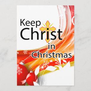 Keep Christ in Christmas, Swirl Invitation