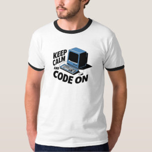 Keep Clam and Code on T-Shirt