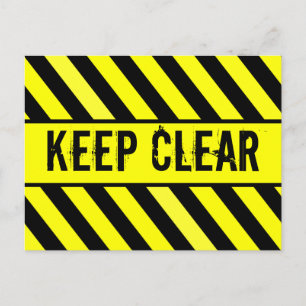 Keep Clear Postcard