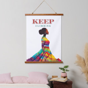 Keep Climbing Themed Hanging Tapestry