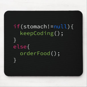 Keep Coding or Order Food Mouse Mat