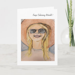 Keep Colouring Marilyn Card