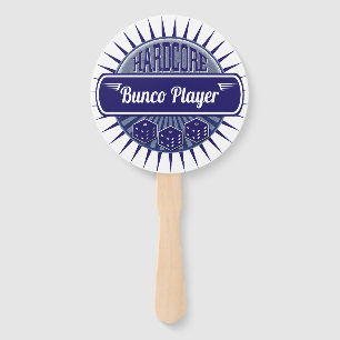 Keep Cool Bunco Players Lucky Dice Hand Fan
