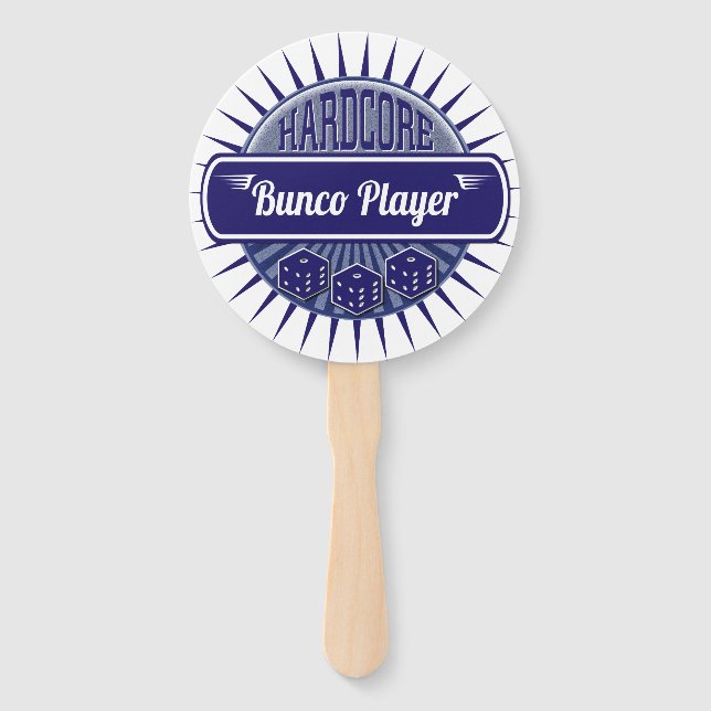 Keep Cool Bunco Players Lucky Dice Hand Fan (Front)