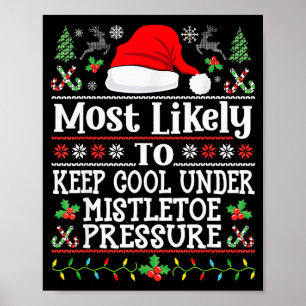 Keep Cool Under Mistletoe Pressure - Christmas Chi Poster