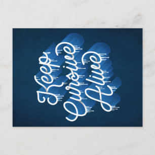 Keep Cursive Alive / Postcard