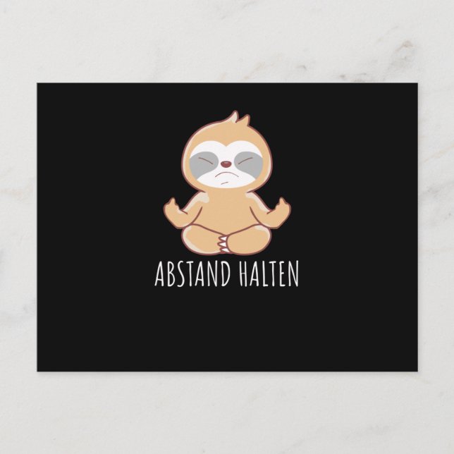 Keep Distance Postcard (Front)