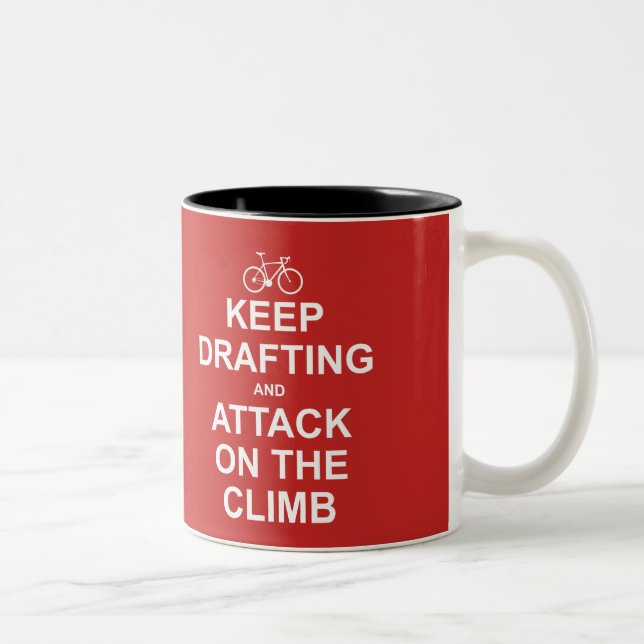Keep Drafting And Attack On The Climb Two-Tone Coffee Mug (Right)
