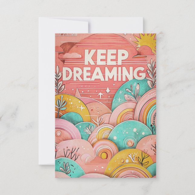 KEEP DREAMING INVITATION (Front)