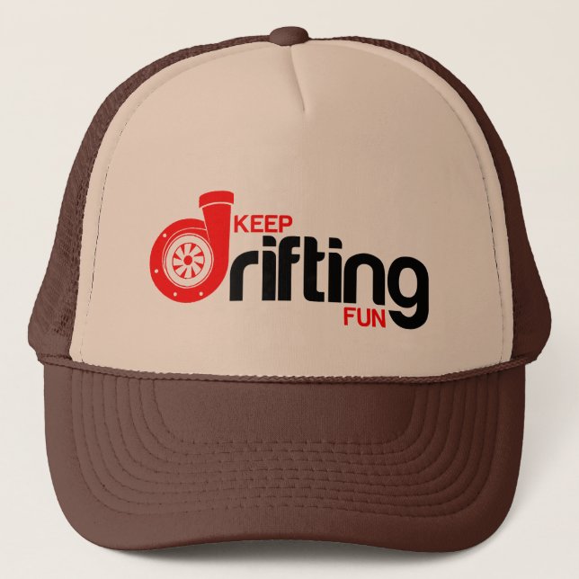 Keep Drifting Fun Trucker Hat (Front)
