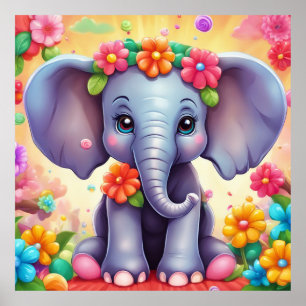 Keep Elephant design  or design your own  Poster