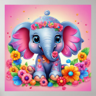 Keep Elephant design  or design your own  Poster