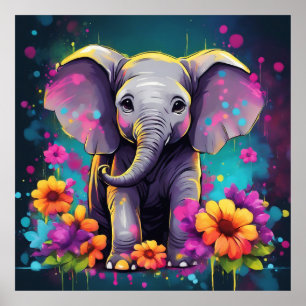 Keep Elephant design  or design your own  Poster
