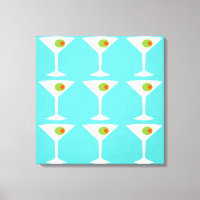Keep 'Em Coming Martini Stretched Canvas