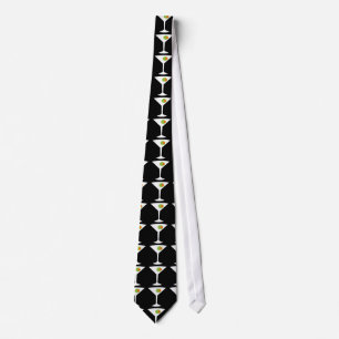 Keep 'Em Coming Martini Tie (black)