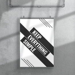 Keep Everything Simple Poster