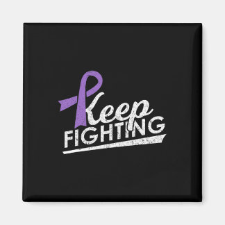 Keep Fighting Alzheimer's Epilepsy Warrior Awarene Magnet