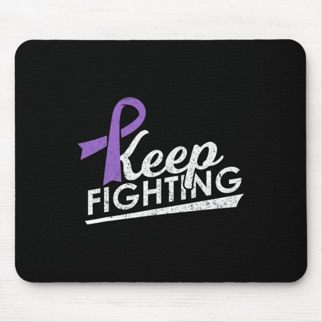 Keep Fighting Alzheimer's Epilepsy Warrior Awarene Mouse Mat (Front)