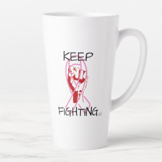 Keep Fighting Latte Mug